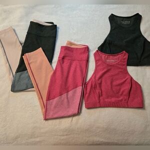 Outdoor Voices Pink and Green Activewear Sets
